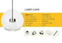 King Home Lampa wisząca CAPRI DISC 3 chrom - 180 LED aluminium chrom klosze szkło przezroczyste