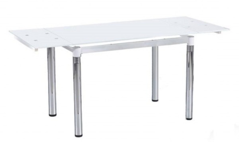 Halmar stół L31 rozkładany 110-170x74 biały szkło stelaż stal chromowana Halmar stół L31 rozkładany 110-170x74 biały szkło stelaż stal chromowana