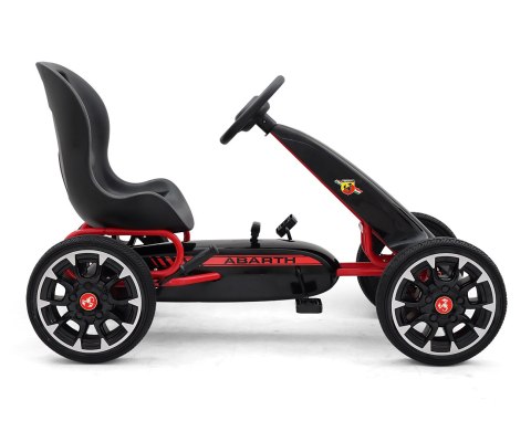 Milly Mally Pojazd Gokart na pedały Abarth Black Czarno Czerwony konstrukcja metalowa osłony plastikowe hamulec ręczny 3 lata + Milly Mally Pojazd Gokart na pedały Abarth Black Czarno Czerwony konstrukcja metalowa osłony plastikowe hamulec ręczny 3 lata +