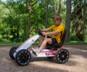 Milly Mally Pojazd Gokart na pedały Abarth Black Czarno Czerwony konstrukcja metalowa osłony plastikowe hamulec ręczny 3 lata +