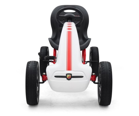 Milly Mally Pojazd Gokart na pedały Abarth White Biały konstrukcja metalowa osłony plastikowe hamulec ręczny 3 lata + Milly Mally Pojazd Gokart na pedały Abarth White Biały konstrukcja metalowa osłony plastikowe hamulec ręczny 3 lata +