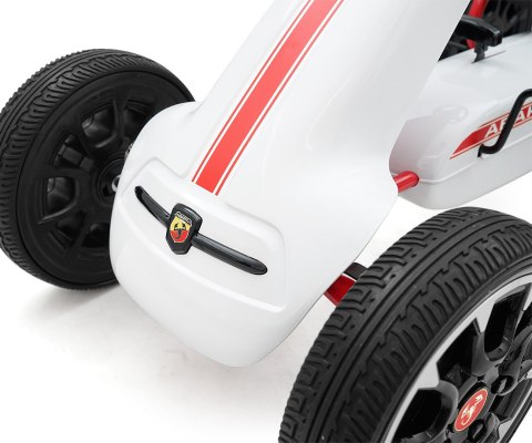 Milly Mally Pojazd Gokart na pedały Abarth White Biały konstrukcja metalowa osłony plastikowe hamulec ręczny 3 lata + Milly Mally Pojazd Gokart na pedały Abarth White Biały konstrukcja metalowa osłony plastikowe hamulec ręczny 3 lata +