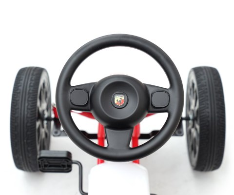 Milly Mally Pojazd Gokart na pedały Abarth White Biały konstrukcja metalowa osłony plastikowe hamulec ręczny 3 lata + Milly Mally Pojazd Gokart na pedały Abarth White Biały konstrukcja metalowa osłony plastikowe hamulec ręczny 3 lata +