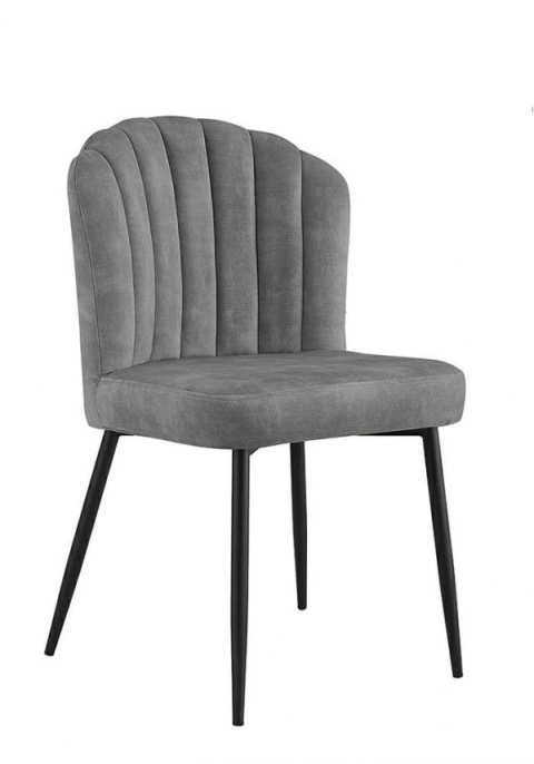 KRZESŁO RANGO Modesto Design MODESTO SZARE - WELUR NOGI CZARNE METAL DO SALONU DO JADALNI KRZESŁO RANGO Modesto Design MODESTO SZARE - WELUR NOGI CZARNE METAL DO SALONU DO JADALNI