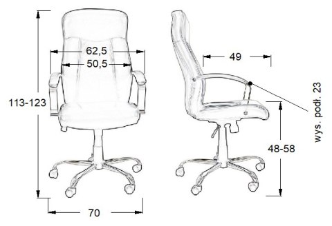 Fotel obrotowy ZN-9152 CZARNY - krzesło biurowe do biurka - TILT Fotel obrotowy ZN-9152 CZARNY - krzesło biurowe do biurka - TILT