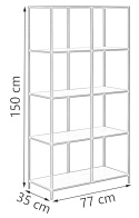 Actona ACTONA regał SEAFORD CENTER 77x150 Actona ACTONA regał SEAFORD CENTER 77x150