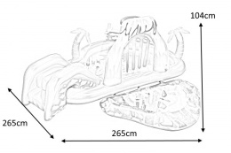 Bestway Bestway 53069 BASEN DMUCHANY/ PLAC ZABAW ZE ZJEŻDŻALNIĄ WULKAN 265cm x 265cm x 104cm