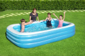 Bestway 54009 DUŻY BASEN DMUCHANY FAMILIJNY PROSTOKĄTNY 305cm x 183cm x 56cm winylowy NIEBIESKI zawór spustowy pojemność 1161 L Bestway 54009 DUŻY BASEN DMUCHANY FAMILIJNY PROSTOKĄTNY 305cm x 183cm x 56cm winylowy NIEBIESKI zawór spustowy pojemność 1161 L