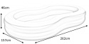 Bestway 54117 BASEN FAMILIJNY DMUCHANY BIG LAGUNE NIEBIESKI 2.62mx1.57mx46cm POJEMNOŚĆ 544 l winyl zawór spustowy