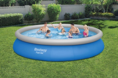 Bestway Bestway 57274 BASEN ROZPOROWY FAST SET OKRĄGŁY Z POMPĄ FILTRACYJNĄ 3.66m x 0.76m NIEBIESKO-BIAŁY Bestway Bestway 57274 BASEN ROZPOROWY FAST SET OKRĄGŁY Z POMPĄ FILTRACYJNĄ 3.66m x 0.76m NIEBIESKO-BIAŁY
