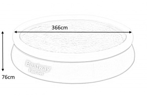 Bestway Bestway 57274 BASEN ROZPOROWY FAST SET OKRĄGŁY Z POMPĄ FILTRACYJNĄ 3.66m x 0.76m NIEBIESKO-BIAŁY Bestway Bestway 57274 BASEN ROZPOROWY FAST SET OKRĄGŁY Z POMPĄ FILTRACYJNĄ 3.66m x 0.76m NIEBIESKO-BIAŁY