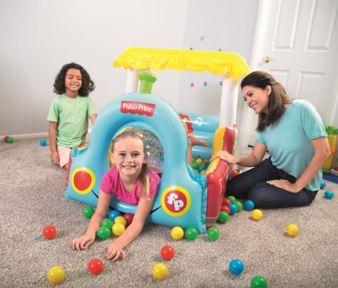 Bestway Bestway 93537 FISHER PRICE DMUCHANY POCIĄG Z PIŁKAMI 132cm x 94cm x 89cm Bestway Bestway 93537 FISHER PRICE DMUCHANY POCIĄG Z PIŁKAMI 132cm x 94cm x 89cm