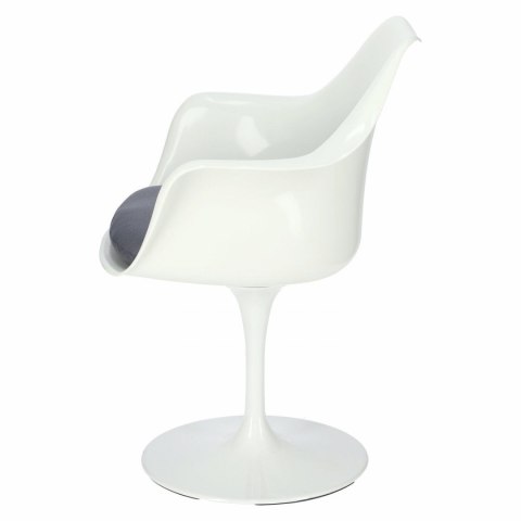 D2.DESIGN Krzesło TulAr biały/szara poduszka D2.DESIGN Krzesło TulAr biały/szara poduszka