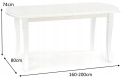 Halmar FRYDERYK 160/200 cm stół kolor biały (160-200x80x74 cm)