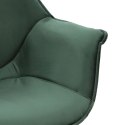 Intesi tapicerowane Krzesło Fotel Lord zielone 65 tkanina velvet nogi metal malowany proszkowo czarny z podłokietnikami Intesi tapicerowane Krzesło Fotel Lord zielone 65 tkanina velvet nogi metal malowany proszkowo czarny z podłokietnikami