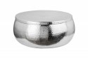 Invicta Interior INVICTA stolik kawowy ORIENT STORAGE - 70cm, aluminum, metal, srebrny Invicta Interior INVICTA stolik kawowy ORIENT STORAGE - 70cm, aluminum, metal, srebrny