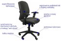 Fotel obrotowy KB-912B GRAFIT - krzesło biurowe do biurka - TILT Fotel obrotowy KB-912B GRAFIT - krzesło biurowe do biurka - TILT