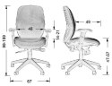 Fotel obrotowy KB-912B GRAFIT - krzesło biurowe do biurka - TILT Fotel obrotowy KB-912B GRAFIT - krzesło biurowe do biurka - TILT