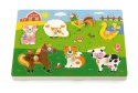 Viga Viga 51273 Puzzle z dźwiękiem - farma