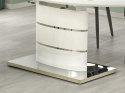 HALMAR stół owalny ASPEN rozkładany, biały 140-180x90 MDF lakierowany stal nierdzewna HALMAR stół owalny ASPEN rozkładany, biały 140-180x90 MDF lakierowany stal nierdzewna