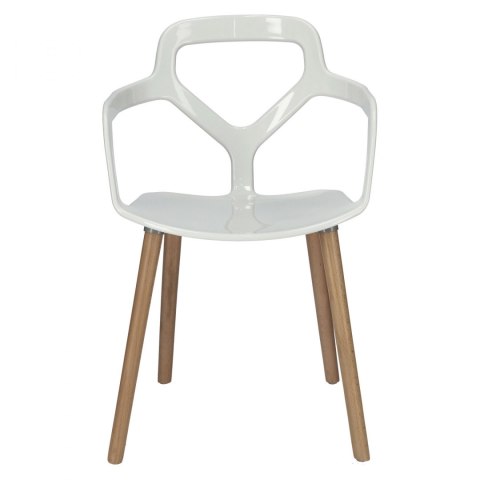 D2.DESIGN Krzesło Nox Wood białe D2.DESIGN Krzesło Nox Wood białe
