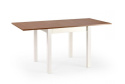 Halmar stół GRACJAN blat płyta laminowana na obrzeżach ABS olcha / biały nogi MDF laminowany 80-160x80 Halmar stół GRACJAN blat płyta laminowana na obrzeżach ABS olcha / biały nogi MDF laminowany 80-160x80