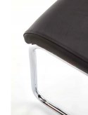 Halmar K224 krzesło czarny ekoskóra nogi płozy metal Halmar K224 krzesło czarny ekoskóra nogi płozy metal