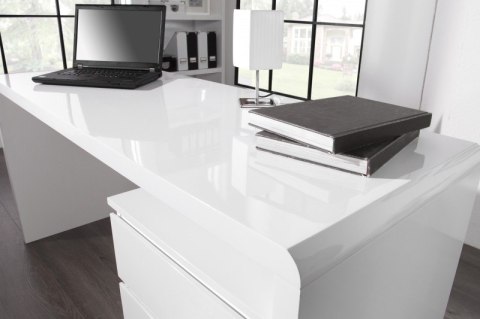 Invicta Interior INVICTA biurko FAST TRADE 160x60 cm białe - płyta MDF lakierowana Invicta Interior INVICTA biurko FAST TRADE 160x60 cm białe - płyta MDF lakierowana