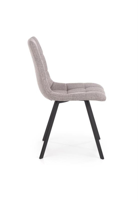 Halmar K402 krzesło pikowane popielate tkanina / stal Halmar K402 krzesło pikowane popielate tkanina / stal