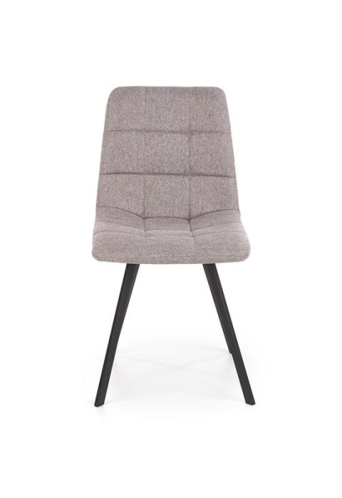 Halmar K402 krzesło pikowane popielate tkanina / stal Halmar K402 krzesło pikowane popielate tkanina / stal