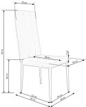 Halmar K415 krzesło ciemny zielony tkanina velvet + stal Halmar K415 krzesło ciemny zielony tkanina velvet + stal