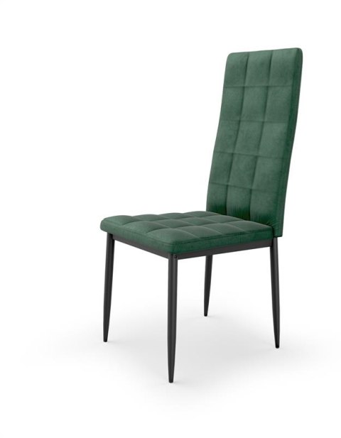 Halmar K415 krzesło ciemny zielony tkanina velvet + stal Halmar K415 krzesło ciemny zielony tkanina velvet + stal