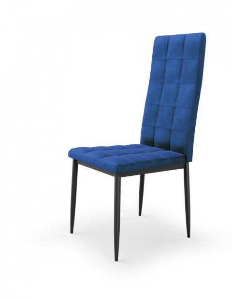 Halmar K415 krzesło granatowy tkanina velvet + stal Halmar K415 krzesło granatowy tkanina velvet + stal