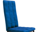 Halmar K415 krzesło granatowy tkanina velvet + stal