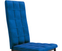 Halmar K415 krzesło granatowy tkanina velvet + stal Halmar K415 krzesło granatowy tkanina velvet + stal