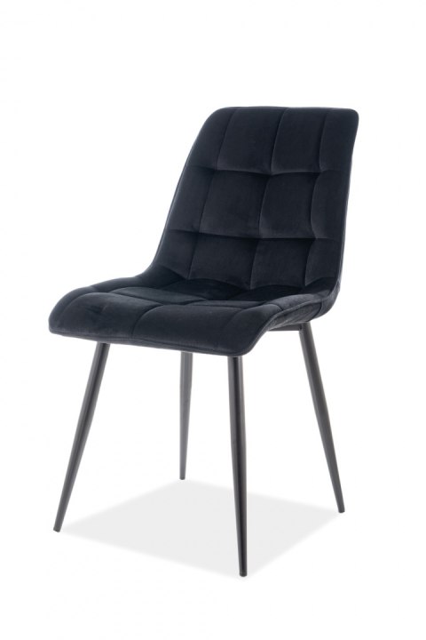 SIGNAL KRZESŁO CHIC VELVET CZARNY STELAŻ/CZARNY BLUVEL 19 SIGNAL KRZESŁO CHIC VELVET CZARNY STELAŻ/CZARNY BLUVEL 19