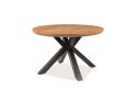 SIGNAL STÓŁ RITMO MDF FORNIR DĄB/CZARNY STELAŻ METAL FI 120 SIGNAL STÓŁ RITMO MDF FORNIR DĄB/CZARNY STELAŻ METAL FI 120