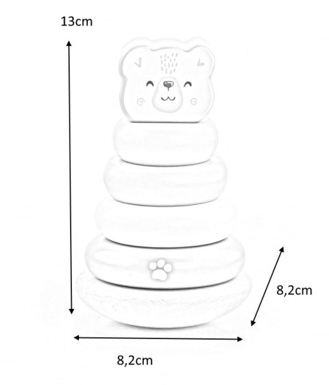 Viga Viga 44005 PolarB Piramidka Miś Viga Viga 44005 PolarB Piramidka Miś