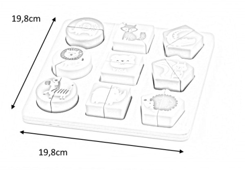 Viga Viga 44012 PolarB Układanka 2w1 Puzzle - kształty Viga Viga 44012 PolarB Układanka 2w1 Puzzle - kształty