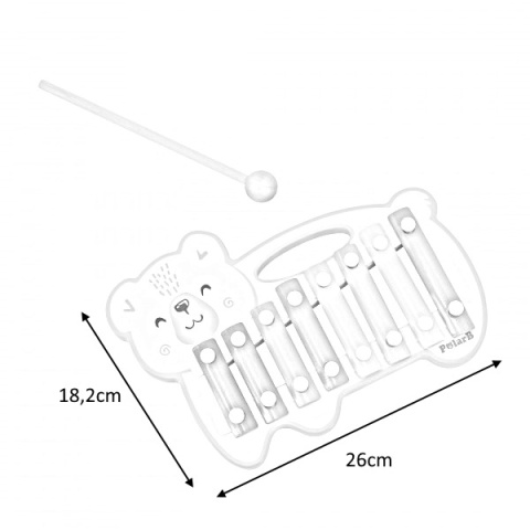 Viga Viga 44026 PolarB Cymbałki z Misiem Viga Viga 44026 PolarB Cymbałki z Misiem