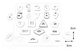 Viga Viga 50119 Puzzle - sorter kształtów: cyfry i kształty