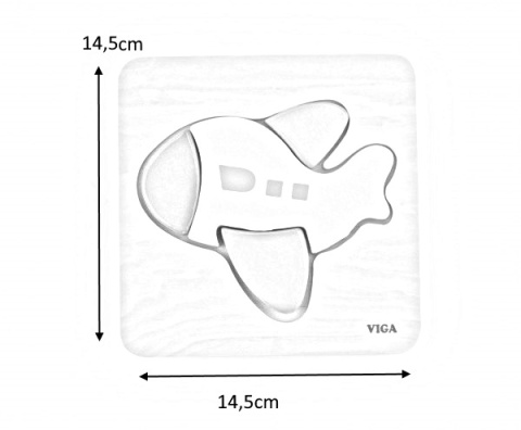 Viga Viga 50173 Pierwsze puzzle maluszka - samolot Viga Viga 50173 Pierwsze puzzle maluszka - samolot