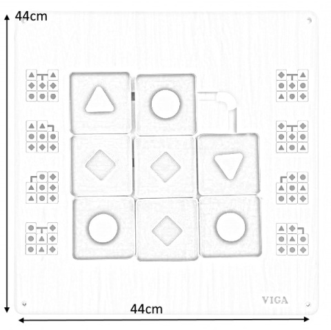 Viga Viga 50435 Tablica manipulacyjna układanka logiczna Viga Viga 50435 Tablica manipulacyjna układanka logiczna