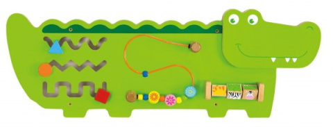 Viga Viga 50469 Sensoryczna tablica manipulacyjna - krokodyl Viga Viga 50469 Sensoryczna tablica manipulacyjna - krokodyl