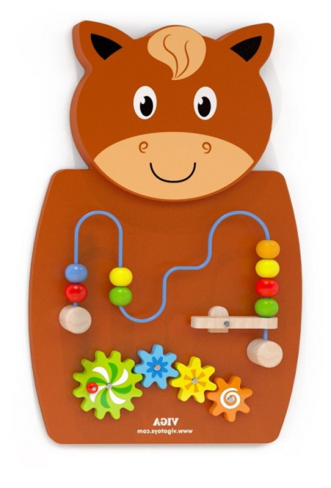Viga Viga 50678 Sensoryczna tablica manipulacyjna - konik Viga Viga 50678 Sensoryczna tablica manipulacyjna - konik