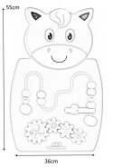 Viga Viga 50678 Sensoryczna tablica manipulacyjna - konik Viga Viga 50678 Sensoryczna tablica manipulacyjna - konik