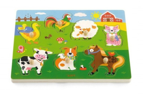 Viga Viga 51273 Puzzle z dźwiękiem - farma Viga Viga 51273 Puzzle z dźwiękiem - farma