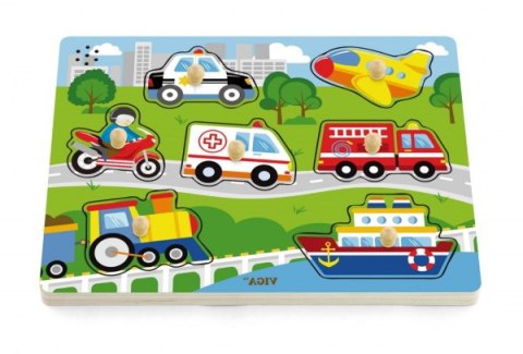 Viga Viga 51274 Puzzle z dźwiękiem - pojazdy Viga Viga 51274 Puzzle z dźwiękiem - pojazdy