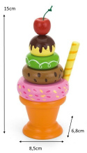 Viga Viga 51322 Mini piramidka lody owocowe Viga Viga 51322 Mini piramidka lody owocowe