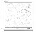 Viga Viga 51447 Puzzle na podkładce 9 elementów - samolot Viga Viga 51447 Puzzle na podkładce 9 elementów - samolot